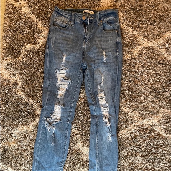 Light wash size 5 high waisted jeans - Picture 5 of 5